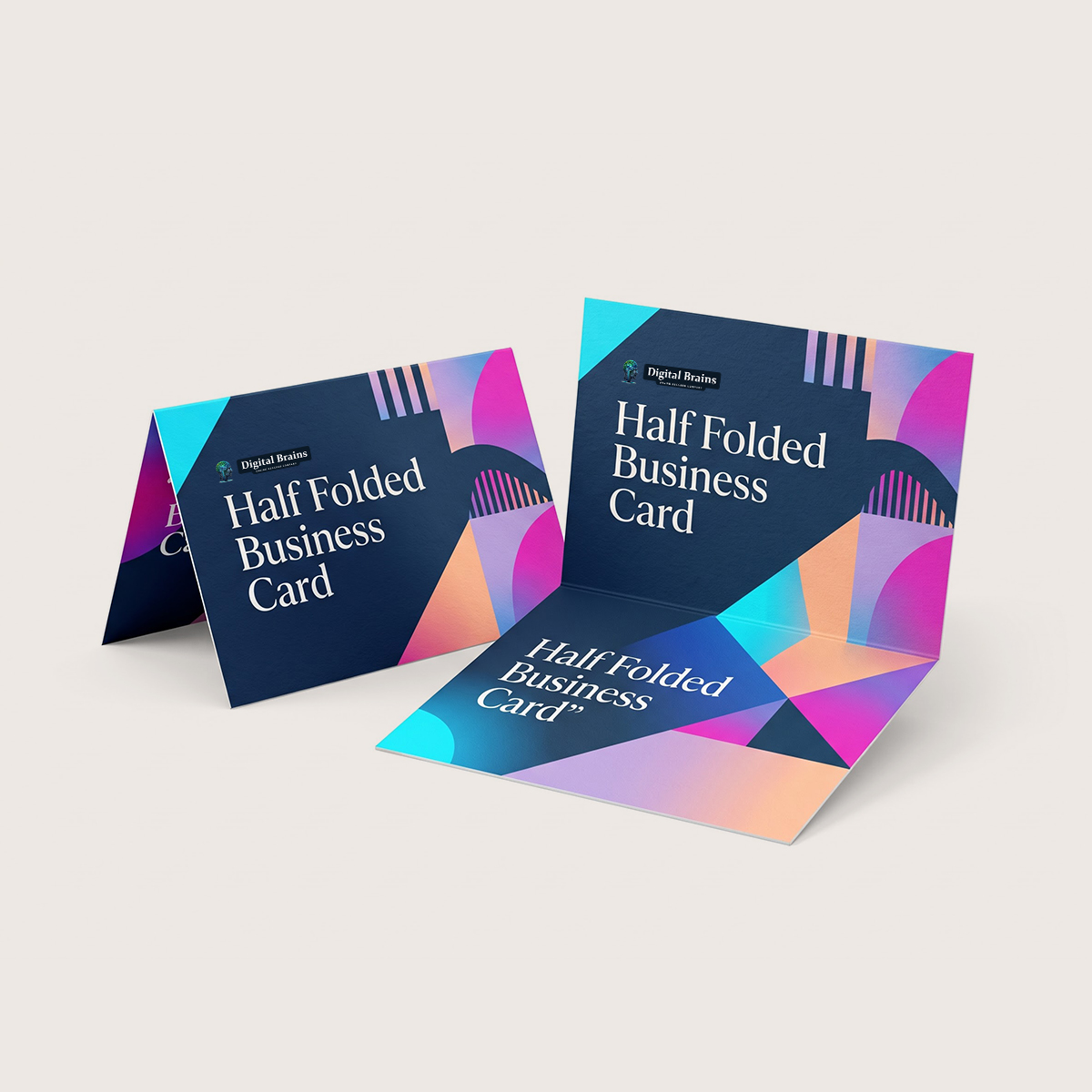 Half Folded Business Card